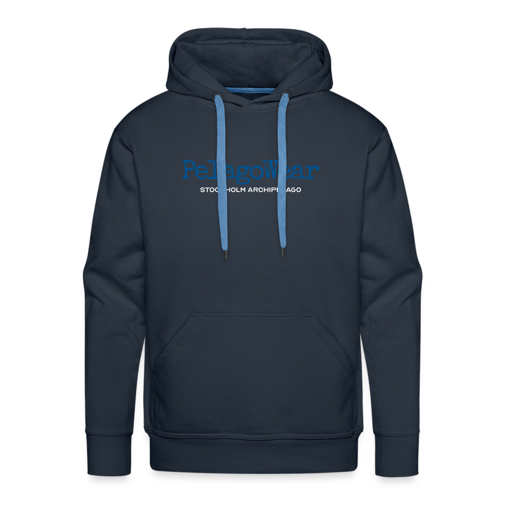 Premium Hoodie - PelagoWear (M) - marinblå