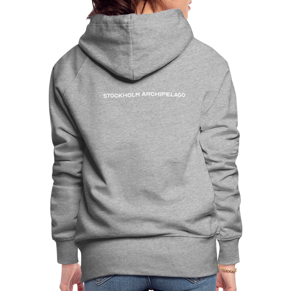 Premium Hoodie - Svartsö (D) - gråmelerad