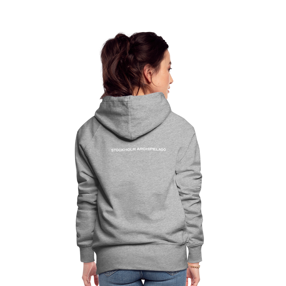 Premium Hoodie - Djurö (D) - gråmelerad