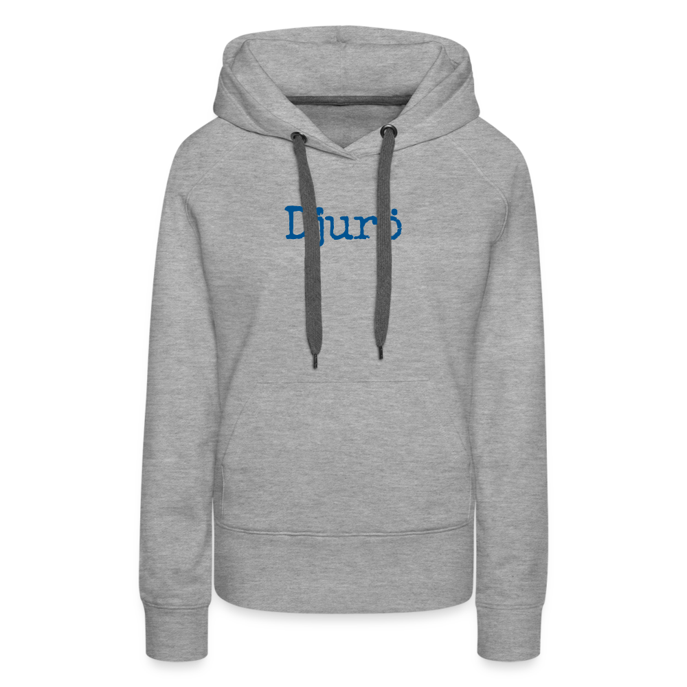 Premium Hoodie - Djurö (D) - gråmelerad