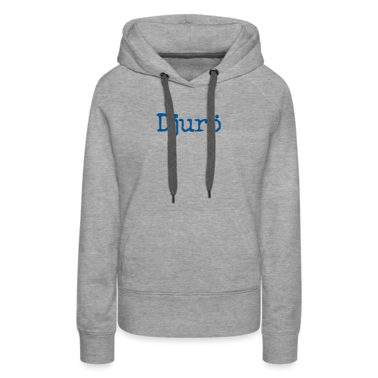 Premium Hoodie - Djurö (D) - gråmelerad