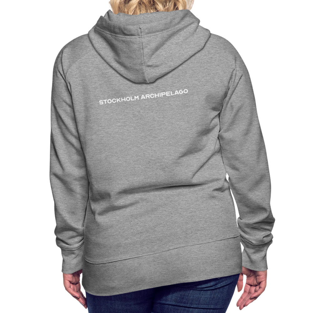 Premium Hoodie - Värmdö (D) - gråmelerad