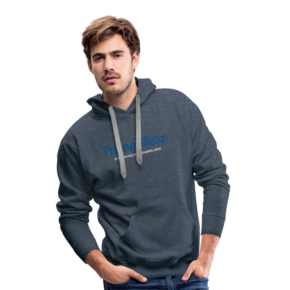 Premium Hoodie - PelagoWear (M) - jeansblå