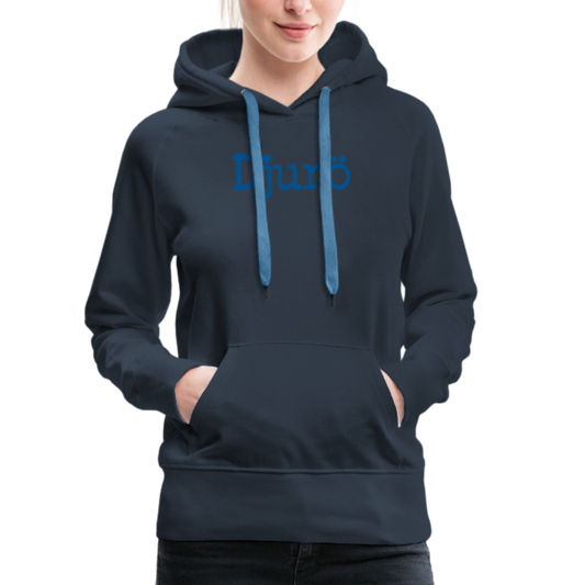 Premium Hoodie - Djurö (D) - marinblå