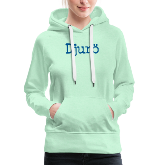 Premium Hoodie - Djurö (D) - ljus mintgrön