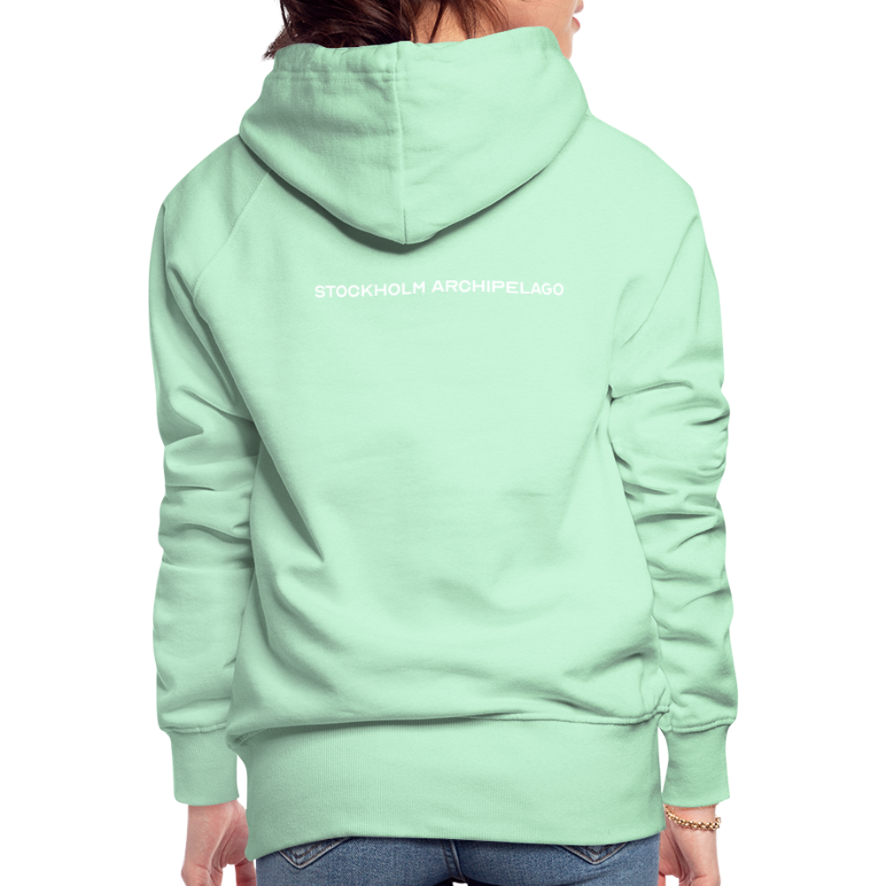 Premium Hoodie - Djurö (D) - ljus mintgrön