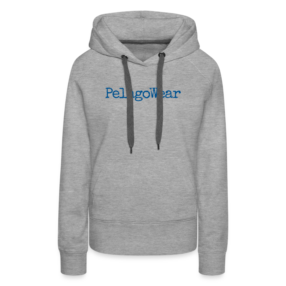 Premium Hoodie - PelagoWear (D) - gråmelerad