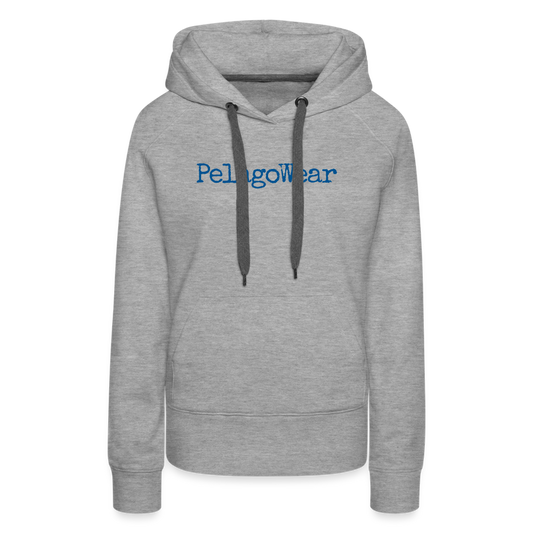 Premium Hoodie - PelagoWear (D) - gråmelerad