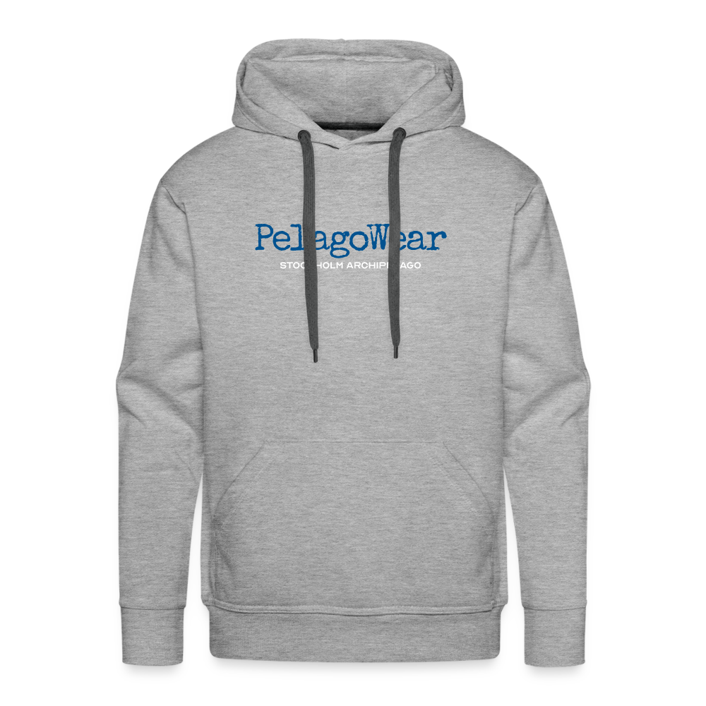 Premium Hoodie - PelagoWear (M) - gråmelerad