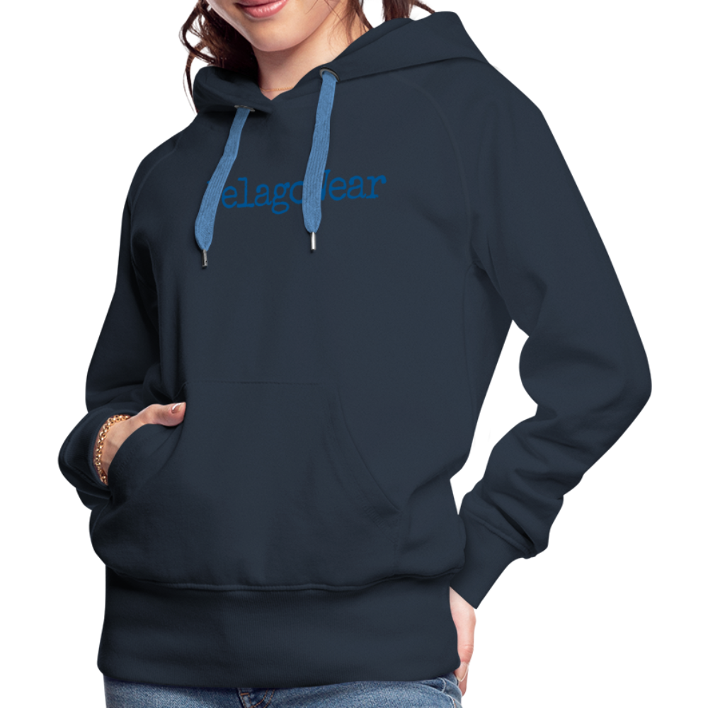 Premium Hoodie - PelagoWear (D) - marinblå