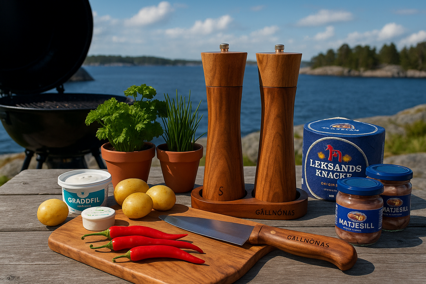 Salt- och Pepparkvarn med din båt